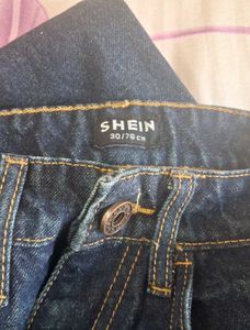 Shein Brand New Classic Dark Wash Denim Jeans