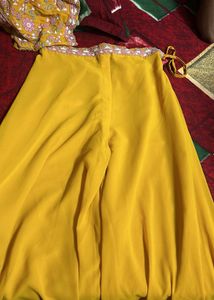 Stylish Yellow Ethnic Gown
