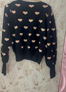 Cover Story Black Heart Sweater