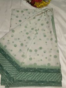 White Saree with blouse