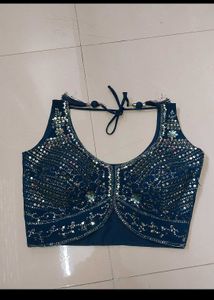 Stunning Blue Sequined Lehenga Choli