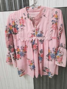 Floral Pink Top