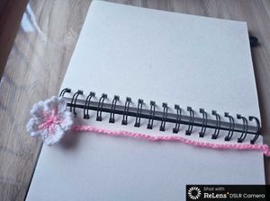 bookmark cherry bloosom crochet