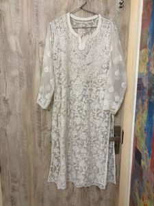 White Chikankari Kurta