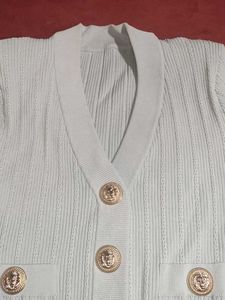 Vintage Button-Up Knit Top