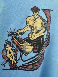 Vintage Blue Samoa Graphic T-Shirt