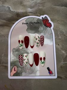 Press On Nails - Blue Nail Art Set