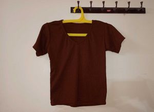 Classic Brown crop top