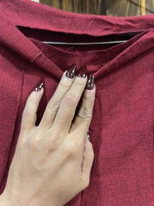 Maroon Casual Pants