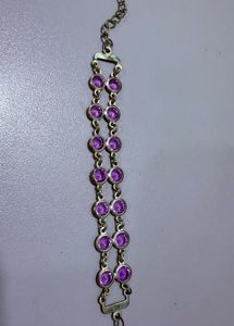 Elegant Purple Stone Bracelet