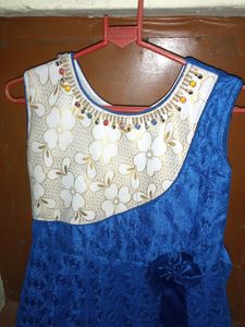Blue Lace Party Dress