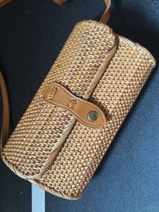 Bali Rattan Clutch Purse