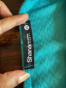 New Teal Peplum Strapless Dress