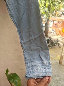 Elegant blue 💙 Kurta with Intricate Embroidery