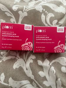 sealed Plum Frosted Sleeping Mask Duo