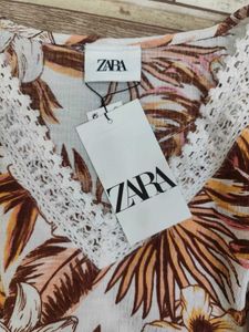 Zara Tropical Print Top - XL