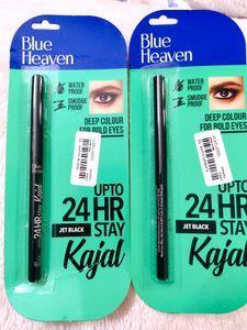 Blue Heaven 24Hr Stay Matte Pencil Kajal Black Wat