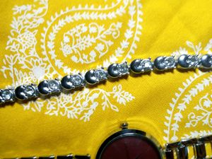 Silver Tone Watch &amp; Bracelet Set