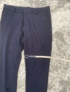 premium Old Money Midnight Navy Slim Fit Trousers