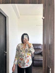 Zara Floral Print Blouse