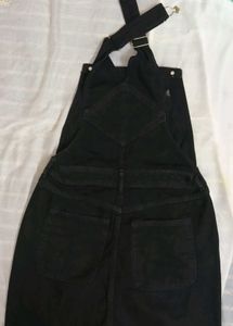 Black Denim Overalls