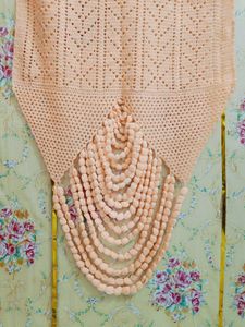 🇳🇿💫🎀Vintage Crochet Mirror Cover wool Bea