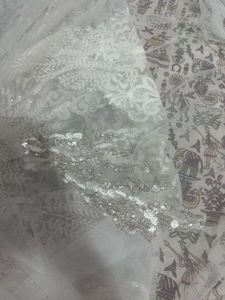 Net Fabric with sequence big patch on one side