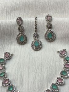 Mint &amp; Blush Stone Jewellery Set 💎