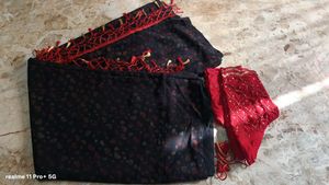Elegant Saree with Embellished Blouse