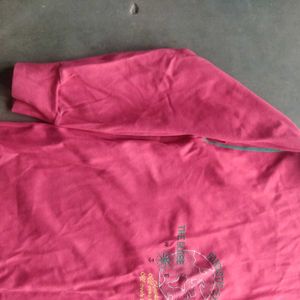 Maroon High Neck T-shirt