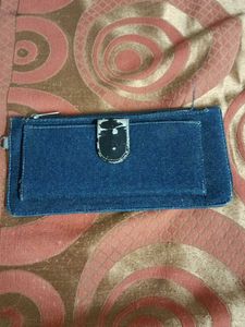 Denim Wallet Clutch