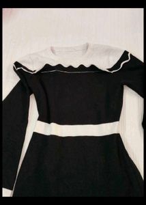 Chic Black &amp; White Party Dress