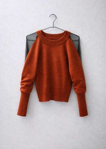 Elegant Rust Pullover Sweater