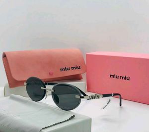 Miumiu Rimless Oval Sunglasses PREMIUM QUALITY