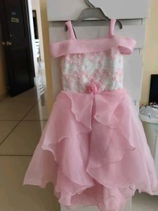 Girls Pink Party Dress