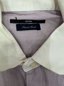 Men's Striped Button-Up Shirt