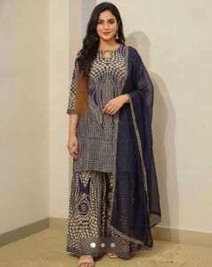 Elegant Blue Designer Kurta Set