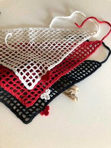 ✨Crocheted Bandana scarf🍒
