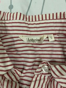 Striped Button-Up Shirt