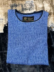 Stylish Blue Pullover Sweater