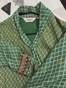 Beautiful Green Printed Anarkali Kurta