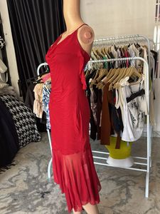 Savana Elegant Red Party Dress