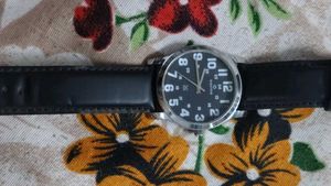 Maxima Men's Black Dial Watch