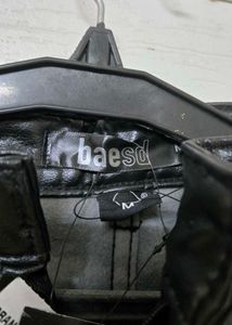 Shiny Black Faux Leather Pants