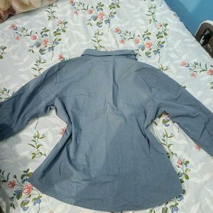 Classic Blue Button-Up Shirt