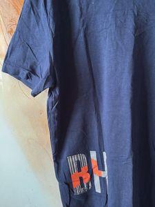 Men's Navy Blue Graphic T-Shirt