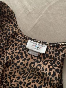 Vintage 1980s Cheetah Mini Dress