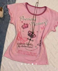 Cute Pink "Memory" Graphic Tee size =M