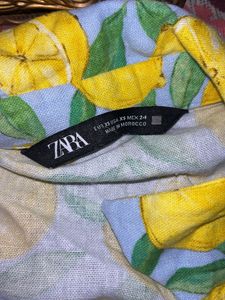 Lemon Print Crop Top