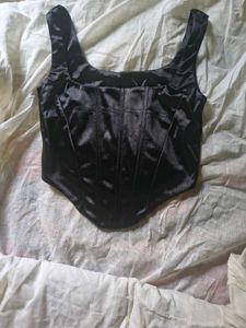 Satin Corset Tank Top